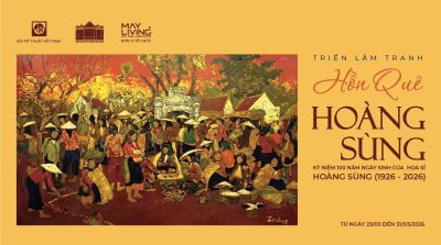 Triển L&atilde;m Tranh HỒN QU&Ecirc; - Họa sĩ HO&Agrave;NG S&Ugrave;NG Từ 13/ 03/ 2026 đến 31/ 03 / 2026 . Tại:  Tầng 1, Bảo T&agrave;ng Mỹ Thuật Việt Nam, 66 Phố Nguyễn Th&aacute;i Học, Điện Bi&ecirc;n, H&agrave; Nội